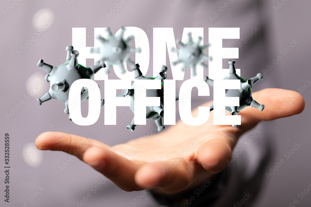 Home office suffering from a cold at work and at home. Home office suffering from a cold at work and at home.