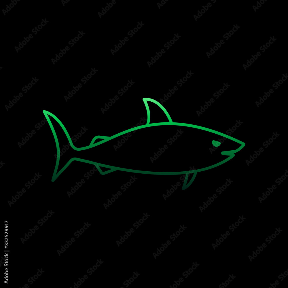 Shark nolan icon. Simple thin line, outline vector of marine live icons for ui and ux, website or mobile application