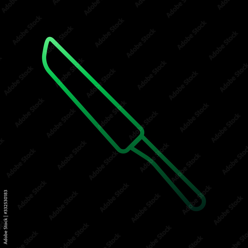 Meat knife outline nolan icon. Simple thin line, outline vector of restaurant icons for ui and ux, website or mobile application Meat knife outline nolan icon. Simple thin line, outline vector of restaurant icons for ui and ux, website or mobile application