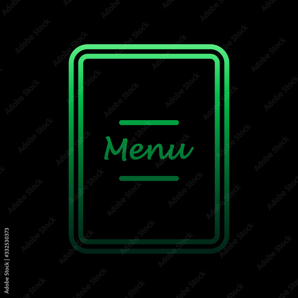Restaurant menu outline nolan icon. Simple thin line, outline vector of restaurant icons for ui and ux, website or mobile application