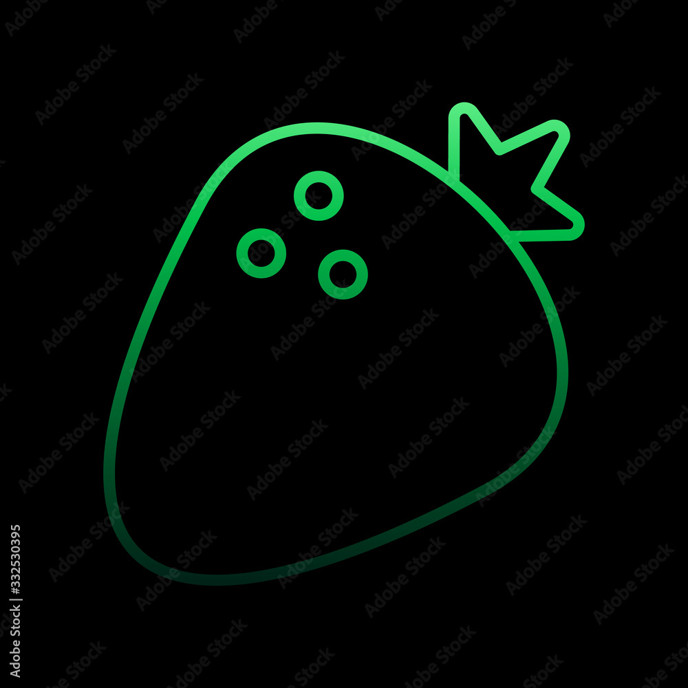 Fotografie Strawberry outline nolan icon