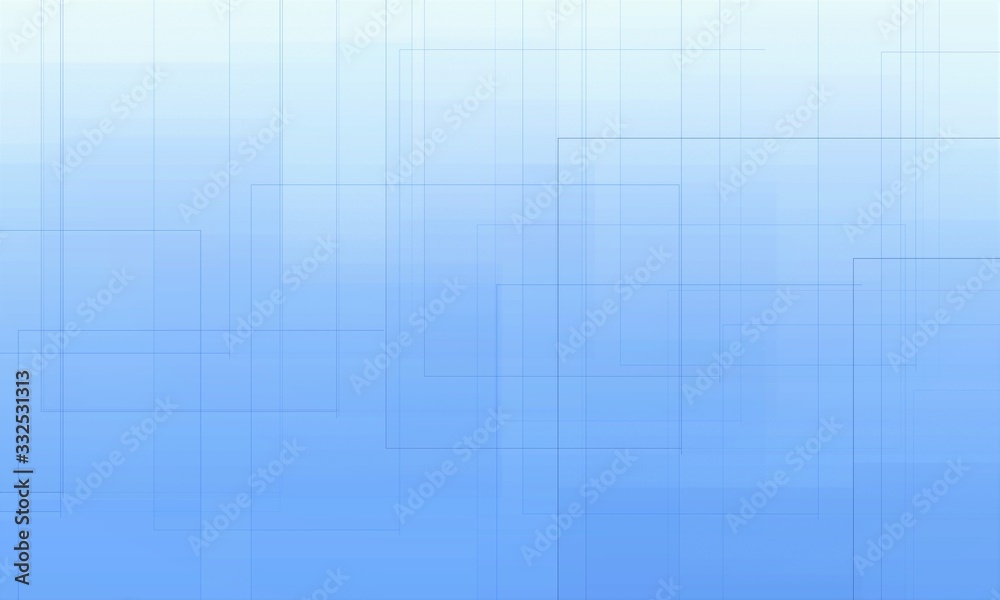 Abstract blue geometric  element on a light background