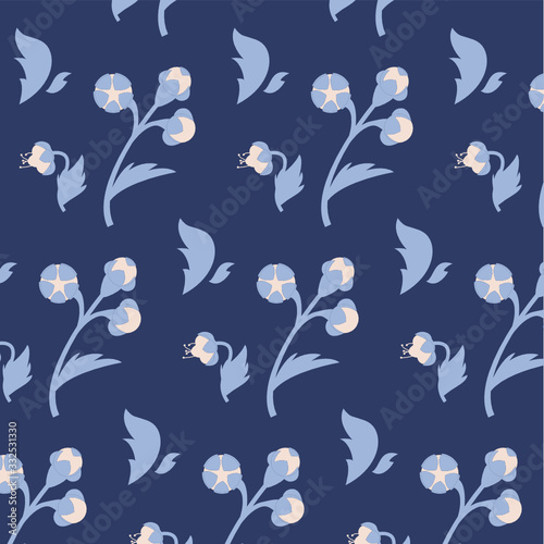 Vector floral seamless pattern