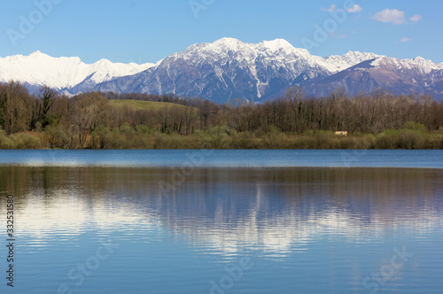 Ragogna Lake, Italy, in Late Winter