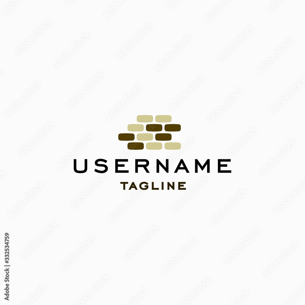 simple brick logo design inspiration . cream chocolate brick logo design template . wreckage brick wall vector template simple brick logo design inspiration . cream chocolate brick logo design template . wreckage brick wall vector template