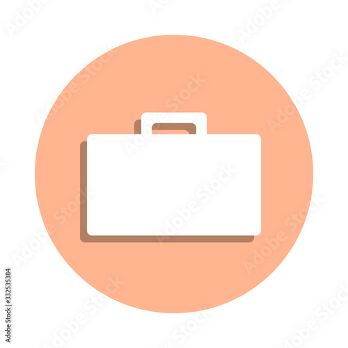 Business briefcase badge icon. Simple glyph, flat vector of web icons for ui and ux, website or mobile application