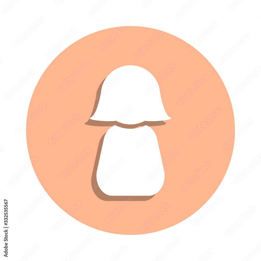 Girl avatar badge icon. Simple glyph, flat vector of web icons for ui and ux, website or mobile application Girl avatar badge icon. Simple glyph, flat vector of web icons for ui and ux, website or mobile application