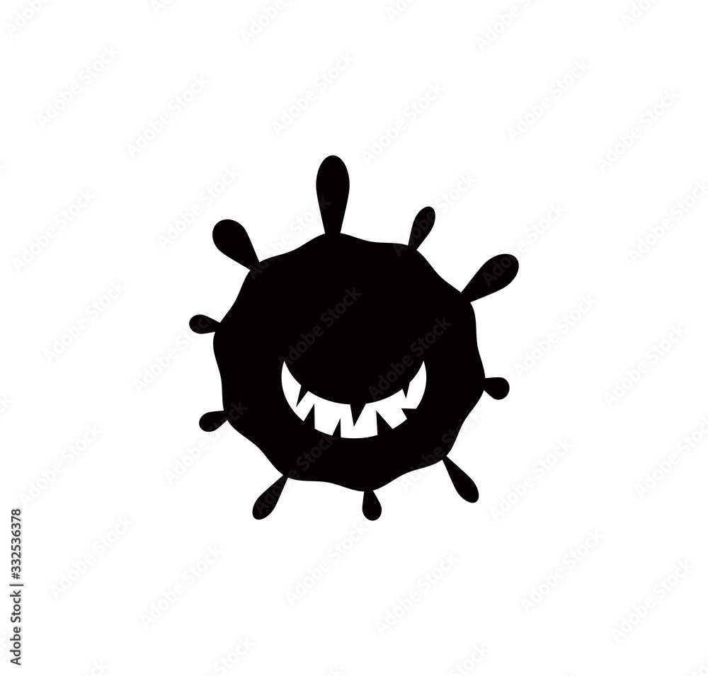 Virus icon vector illustration style trendy Virus icon vector illustration style trendy