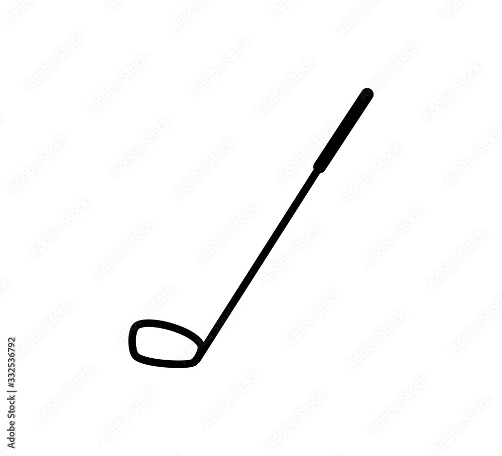 Stick golf icon vector logo template Stick golf icon vector logo template