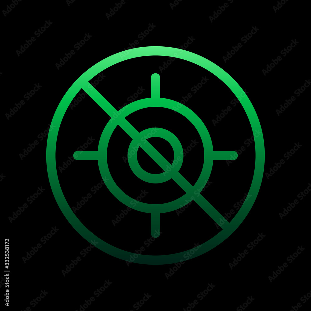 ban goal nolan icon. Simple thin line, outline vector of Ban icons for ui and ux, website or mobile application ban goal nolan icon. Simple thin line, outline vector of Ban icons for ui and ux, website or mobile application
