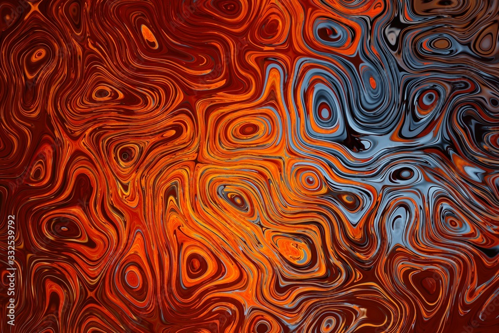 Fototapeta premium Abstraction in color with various forms 