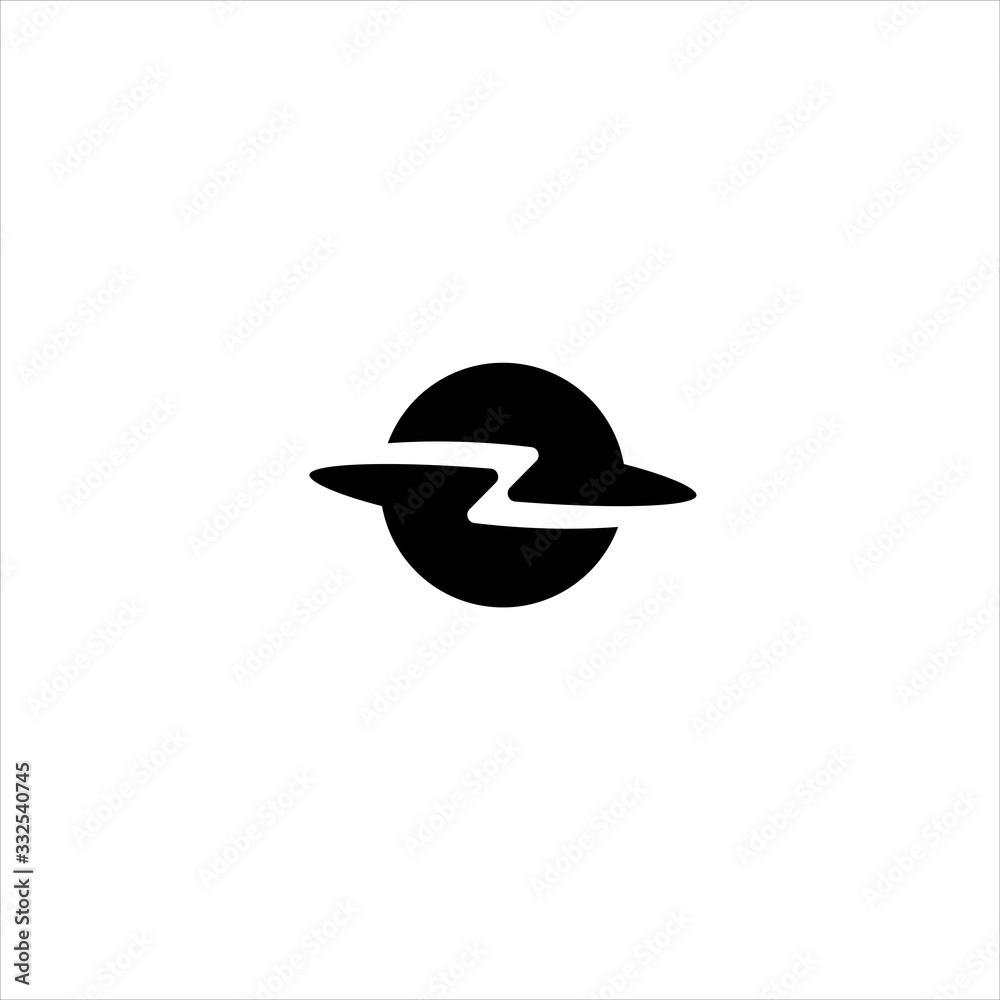letter Z globe initial logo design vector image , letter z globe logo icon  - obrazy, fototapety, plakaty 