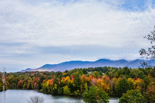 Mountain View Fall in Vermont