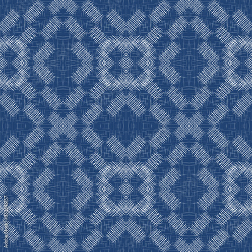 Marine Square Structure Vector Seamless Pattern. 