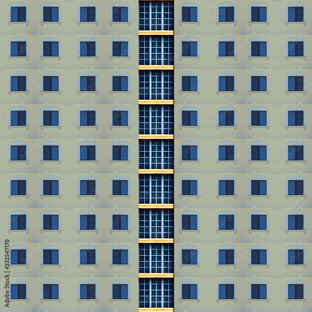 Seamless pattern of windows Seamless pattern of windows