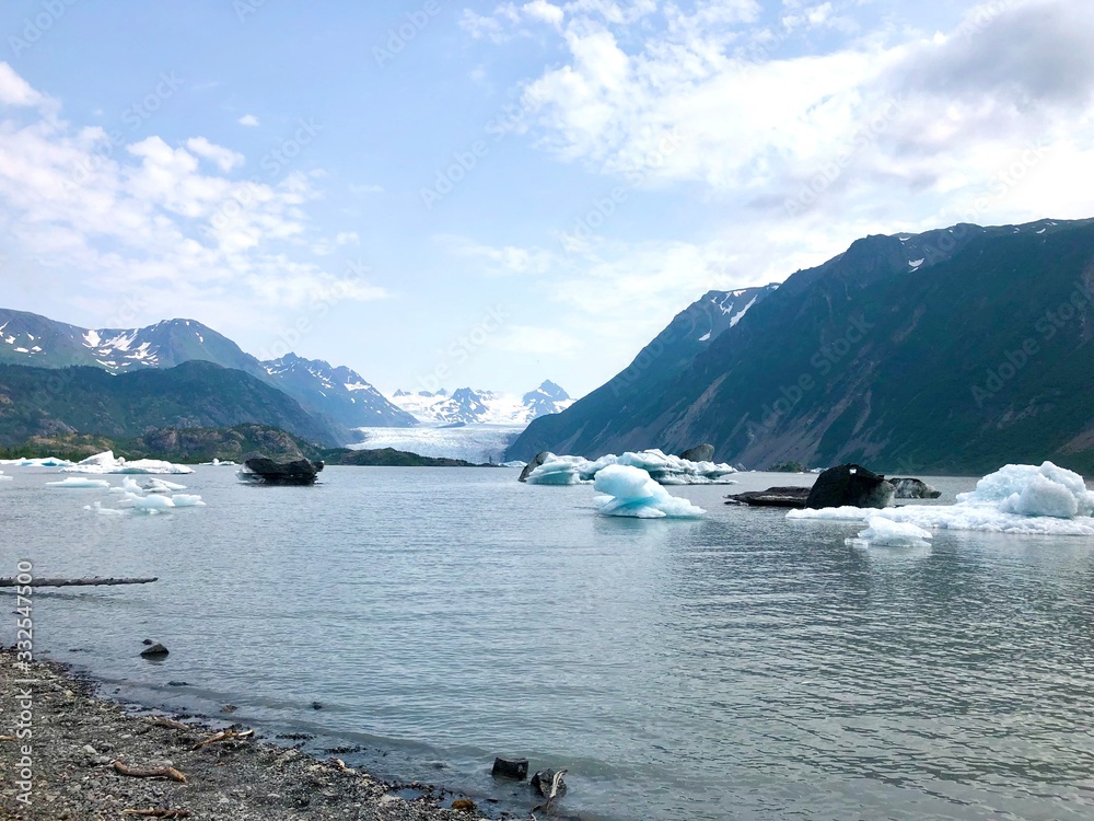 Glacier Lake in Alaska