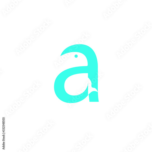 Abstract, modern letter decorative font with gradient and solid. Decorative monogram alphabet