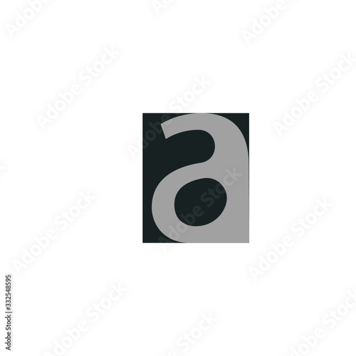 Abstract, modern letter decorative font with gradient and solid. Decorative monogram alphabet