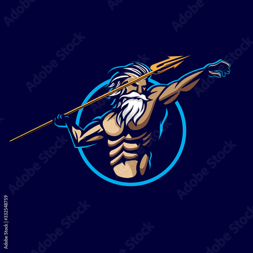 Poseidon insignia style