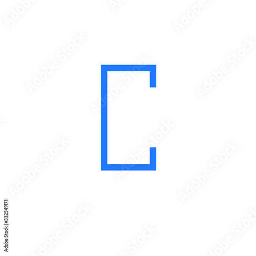 Abstract, modern letter decorative font with gradient and solid. Decorative monogram alphabet