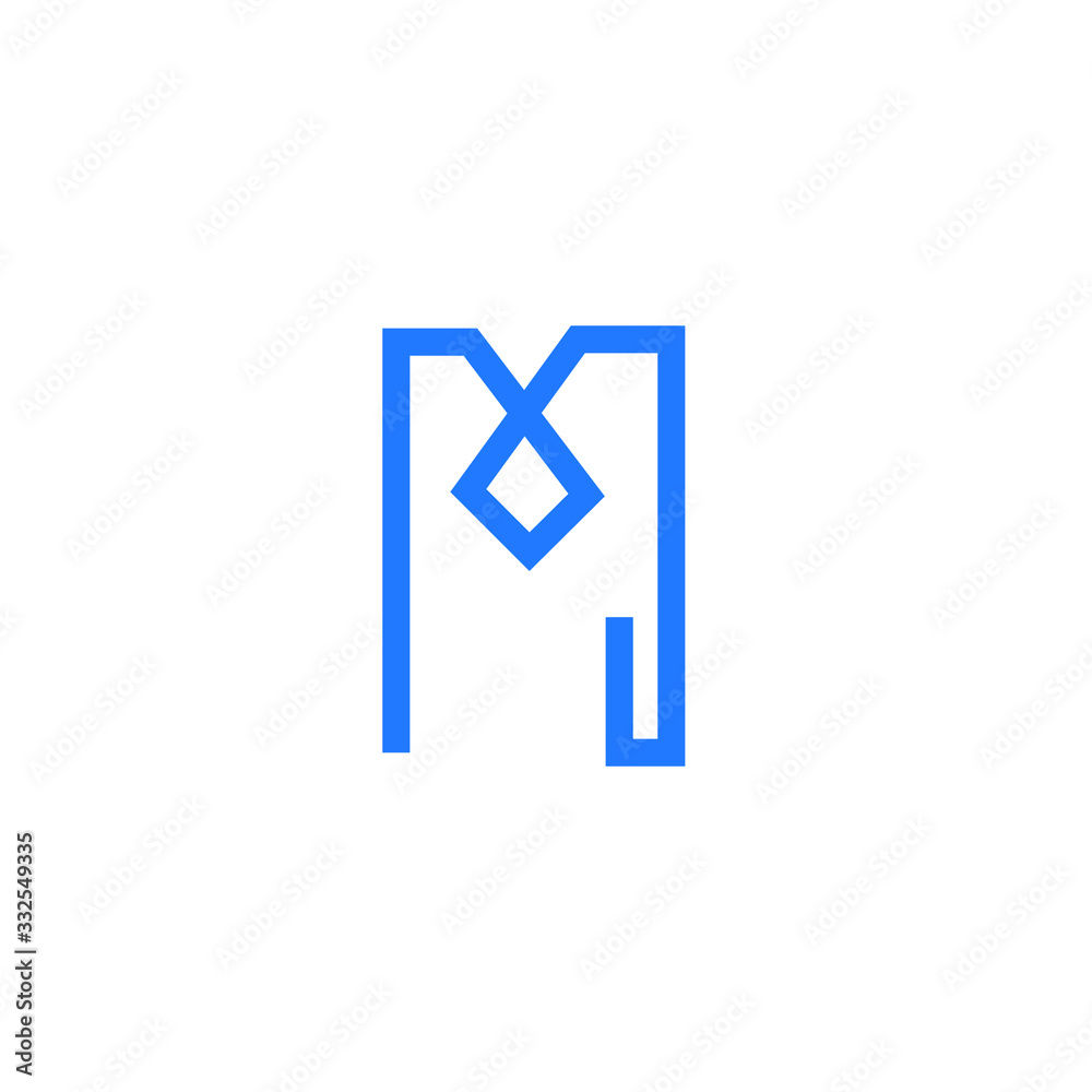 Fototapeta premium Abstract, modern letter decorative font with gradient and solid. Decorative monogram alphabet