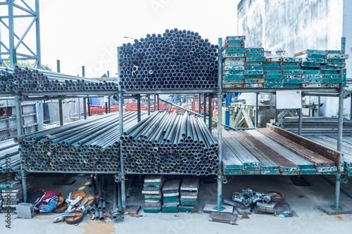 scaffolding part in store area