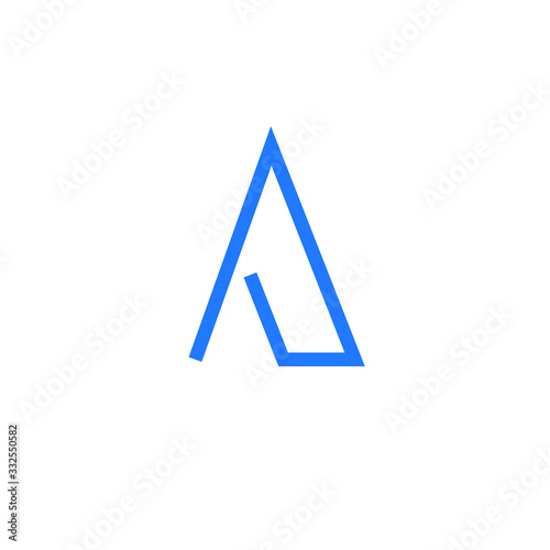 Abstract, modern letter decorative font with gradient and solid. Decorative monogram alphabet