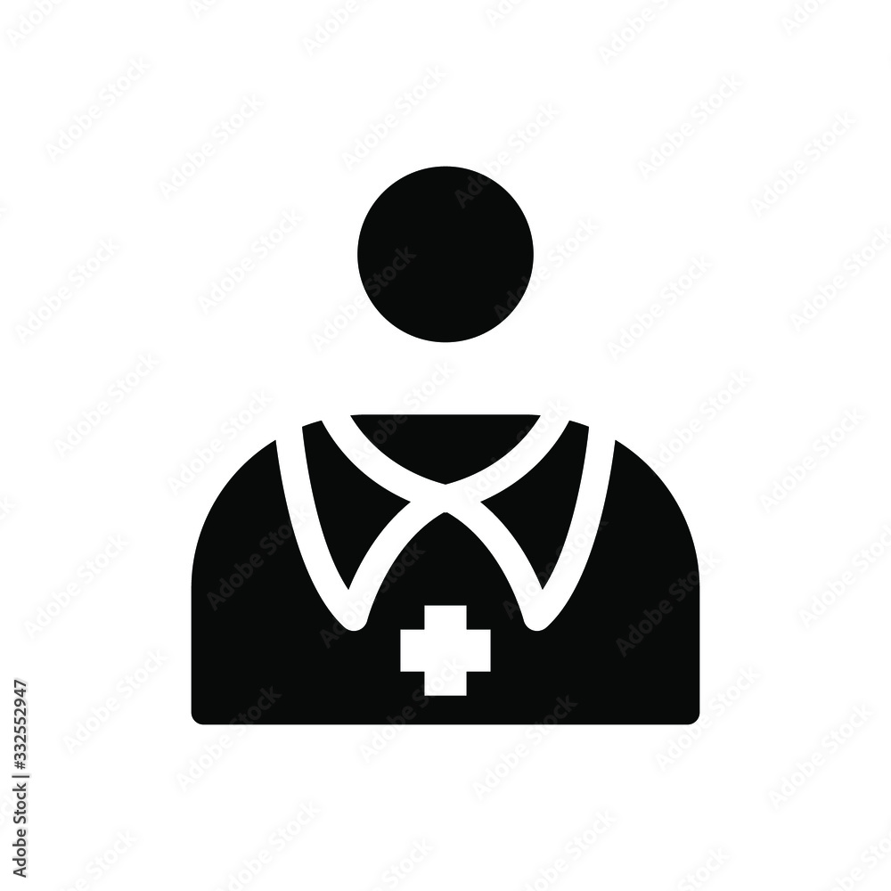 Doctor icon , medical template logo science profesional , vector design emblem isolated illustration , outline solid background white Doctor icon , medical template logo science profesional , vector design emblem isolated illustration , outline solid background white