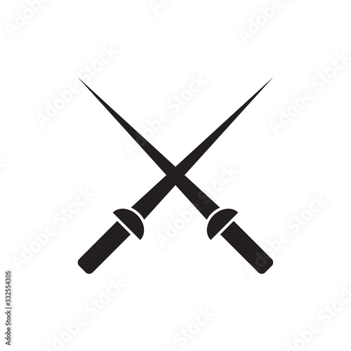 Fotografi sord icon , swordsmanship icon