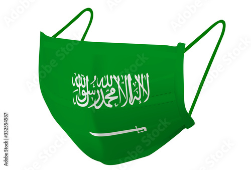 サウジアラビア　マスク　 国旗　アイコン