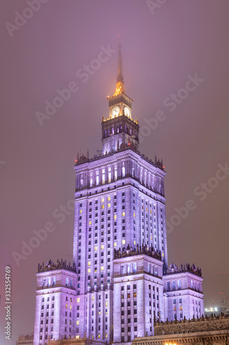 Palace of culture and science in Warsaw - Poland