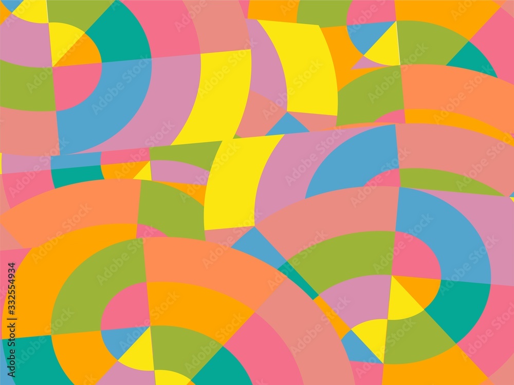 Beautiful of Colorful Art, Abstract Modern Shape. Image for Background or Wallpaper Beautiful of Colorful Art, Abstract Modern Shape. Image for Background or Wallpaper