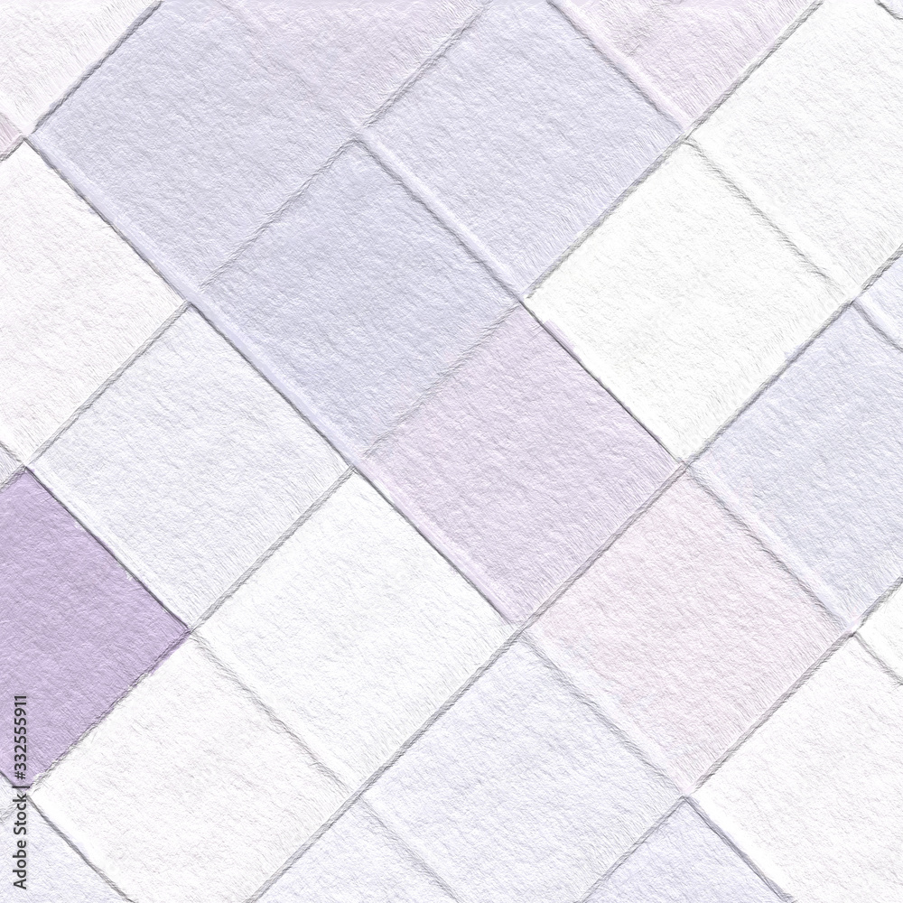 Fototapeta premium Abstract mosaic of pastel colored squares. geometric colorful pattern. Picture for creative wallpaper or design art work.