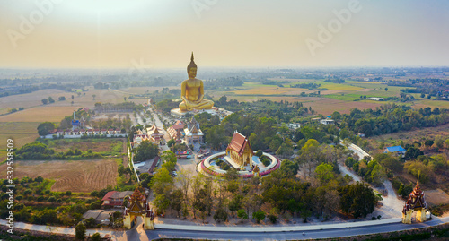 aerial view of big buddha statue in thailand © stockphoto mania