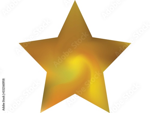 Colored background in the form of pentagram.