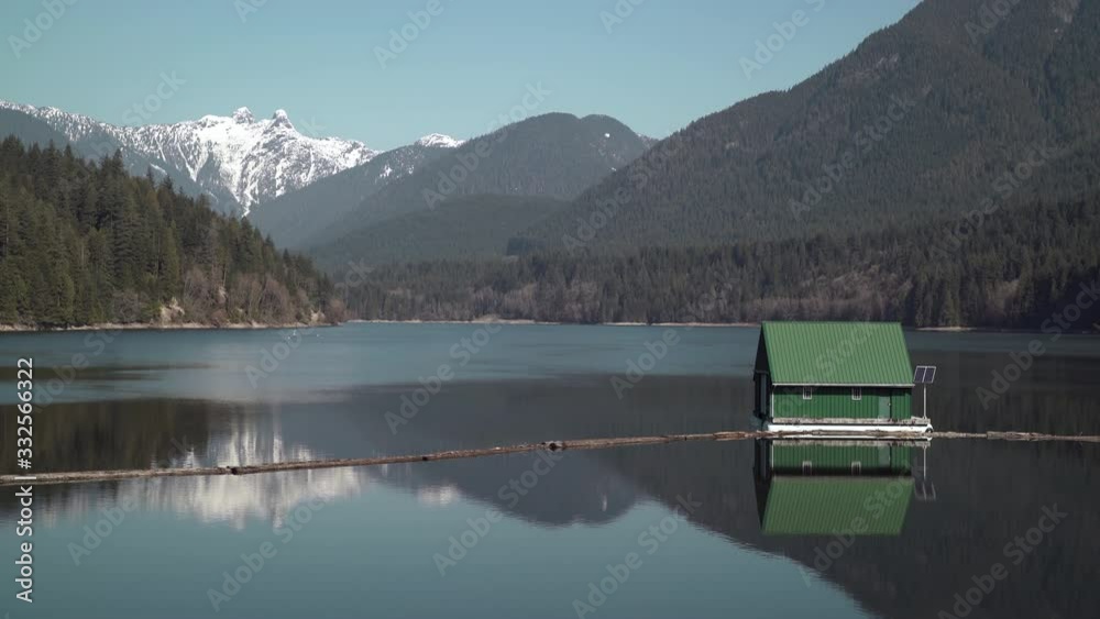 Vidéo Stock Cleveland Dam Capilano Lake North Vancouver 4K UHD. The