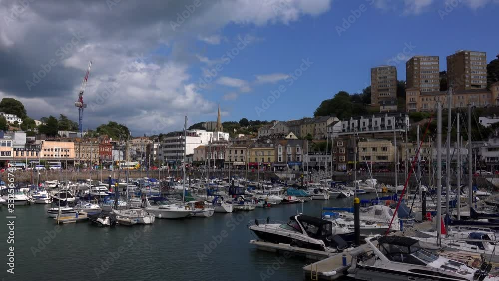 Torquay city in Devon tourist UK England 4K Torquay city in Devon tourist UK England 4K