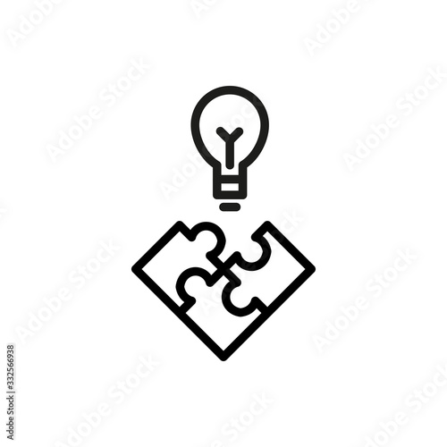 Simple solution line icon.