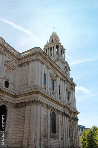 St Paul's Cathedral in the backlight of afternoon, London, UK