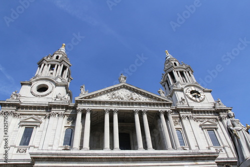West front of St Paul's Cathedral in a sunny day, London, UK