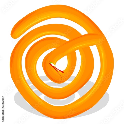 Jalebi indian Street Food Vector
