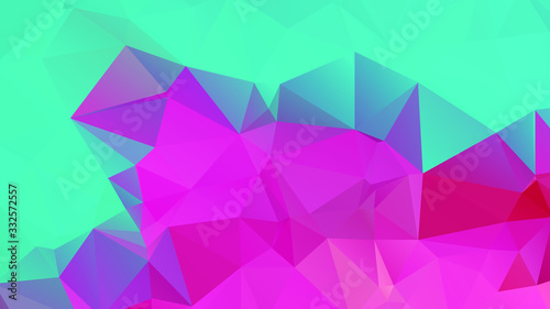 Abstract Color Polygon Background Design, Abstract Geometric Origami Style With Gradient