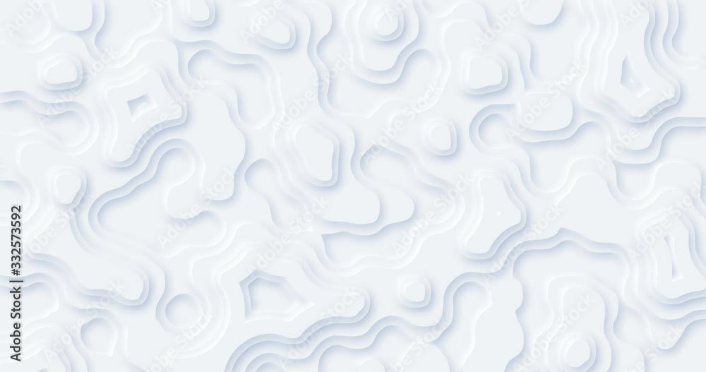 4k blank seamless looped white animated liquid background. Random flowing abstract drops, spots, shapes, splash. Topography modern digital relief. Wavy fluid layer animation. Universal minimal art BG 4k blank seamless looped white animated liquid background. Random flowing abstract drops, spots, shapes, splash. Topography modern digital relief. Wavy fluid layer animation. Universal minimal art BG