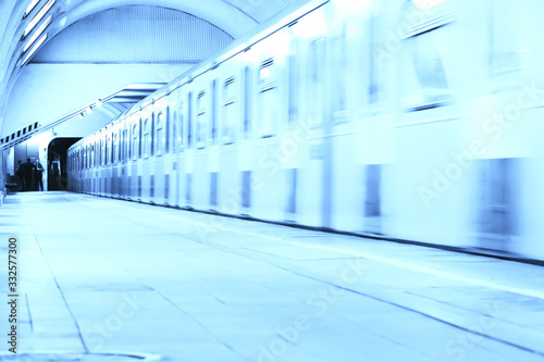 wagon train subway movement  transportation concept abstract background without people