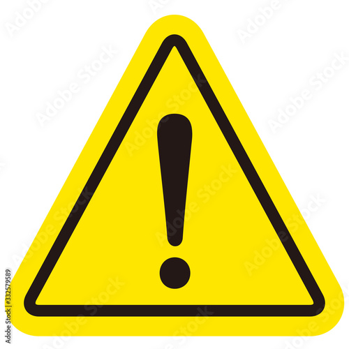 hazard sign icon vector triangle