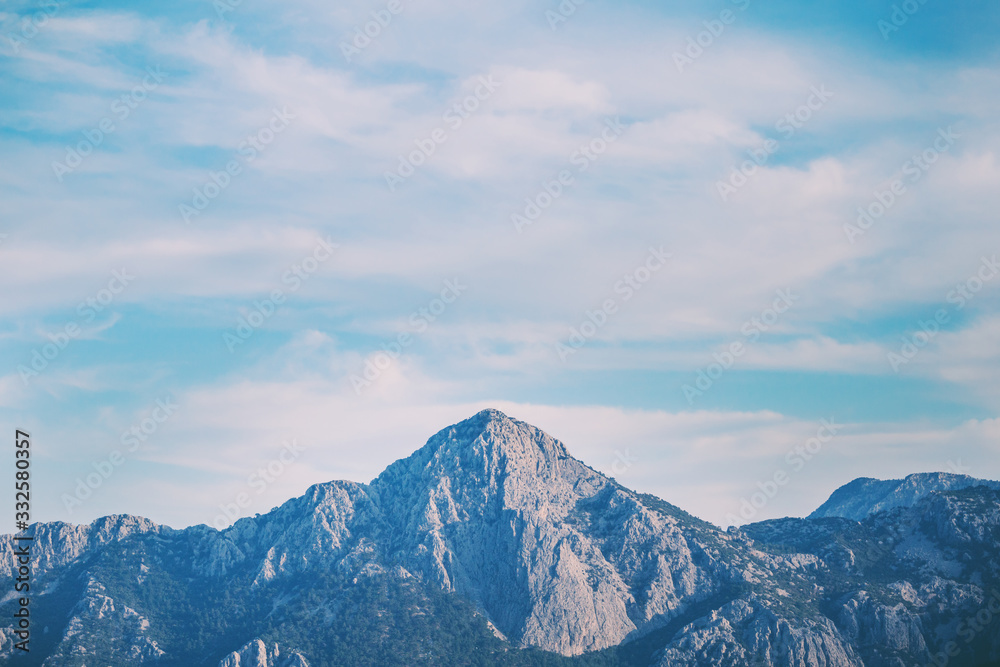 Beautiful Turkish mountains on a background of cloudy sky. Beautiful Turkish mountains on a background of cloudy sky.