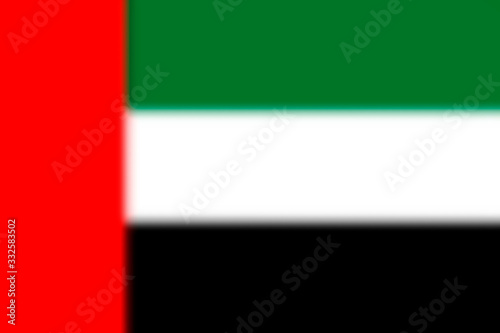 Blurred background with flag united arab emirates