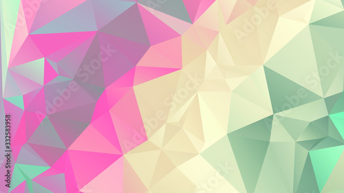 Wallpaper Mural Abstract Color Polygon Background Design, Abstract Geometric Origami Style With Gradient Torontodigital.ca