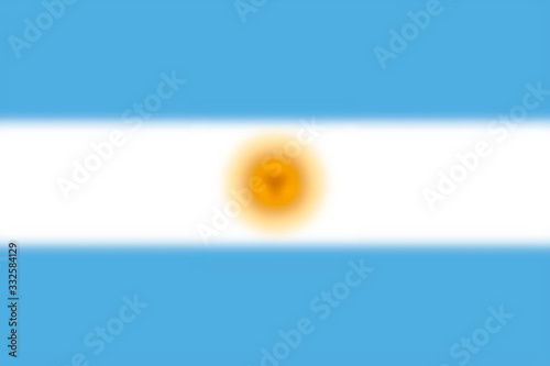 Blurred background with flag Argentina