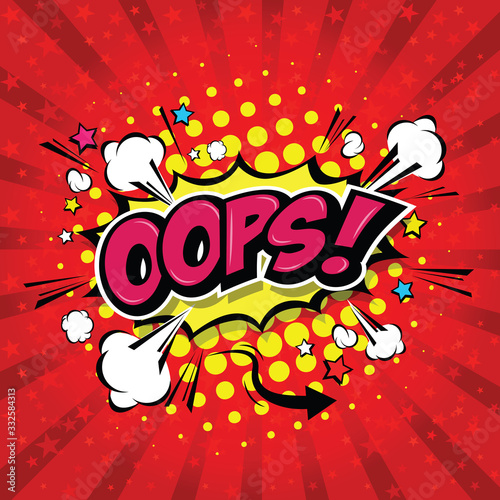 Oops! - Commic Speech Bubbe